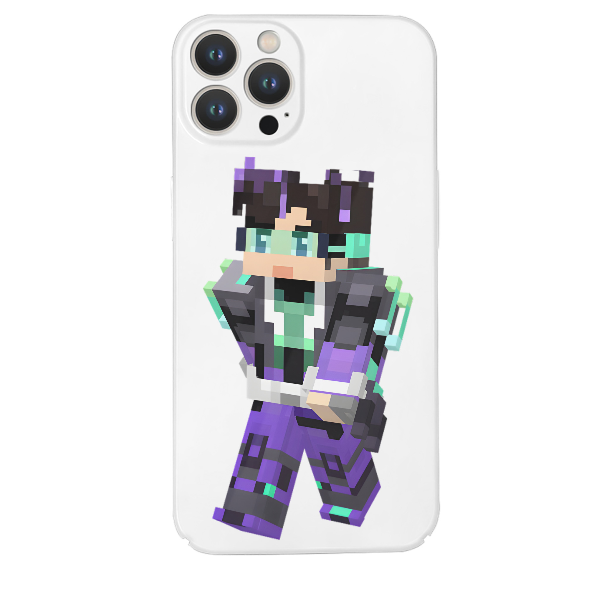（画像用） マインクラフト ブロックの世界 Minecraft MC Block world 【iPhone 14シリーズ対応】ハードケース